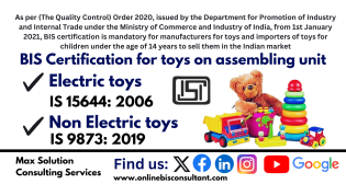 BIS certification for toys