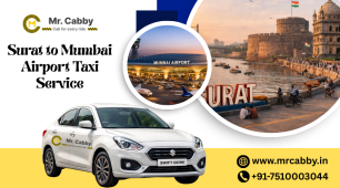 Surat to Mumbai Airport Taxi Service