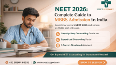 NEET 2026 Guide with NEET Support & Counselling Process