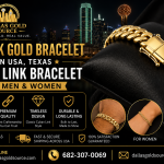 Buy 14K Gold Bracelet in USA, Texas | Cuban Link Bracelet for Men & Women