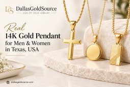 Real 14K Gold Pendant for Men & Women in Texas, USA