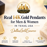 Real 14K Gold Pendants for Men & Women in Texas, USA