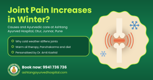Joint pain in winter causes and Ayurvedic treatment at Ashtang Ayurved Hospital, Pune