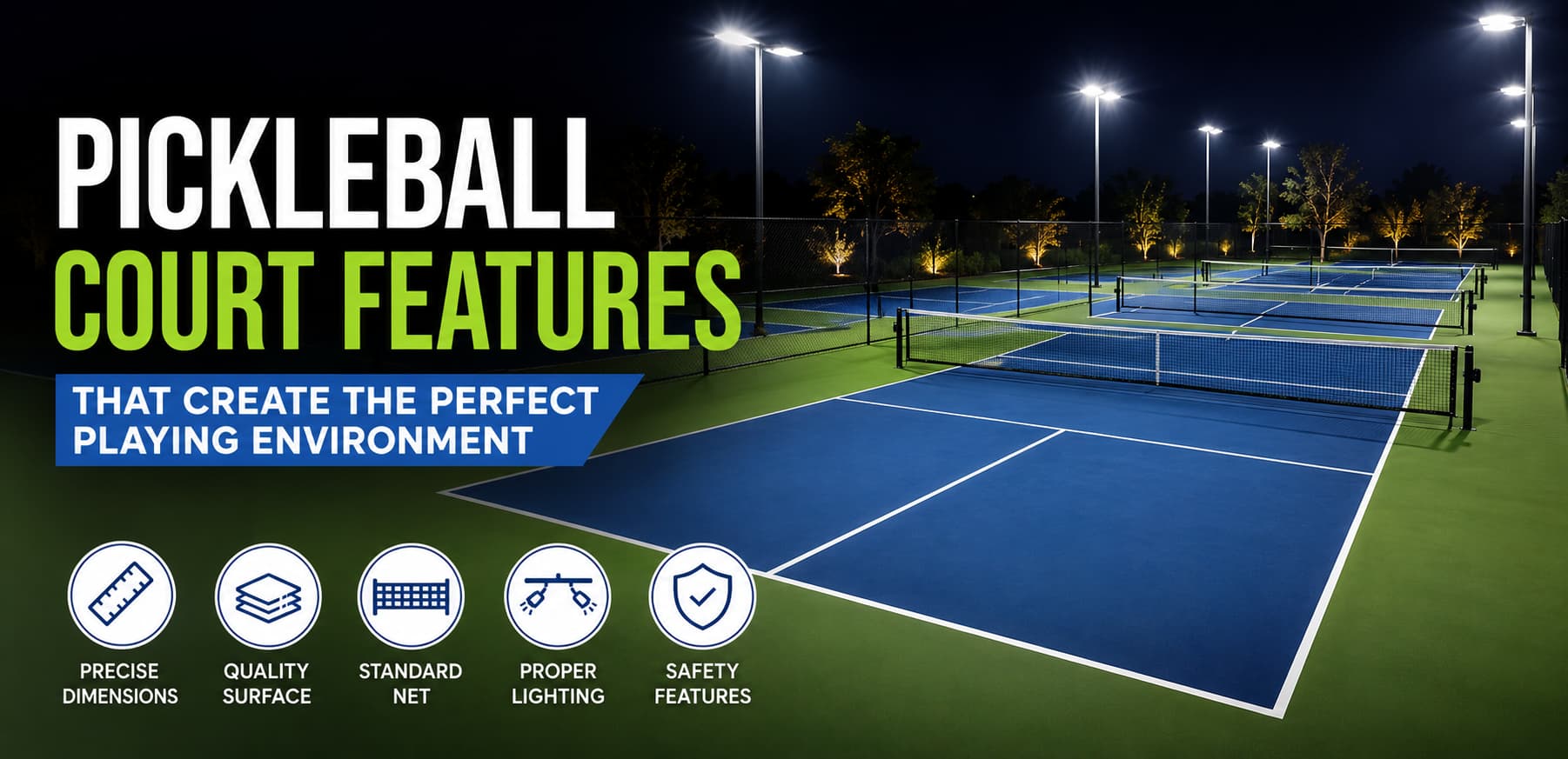 Pickleball Court Features for the Perfect Play Space